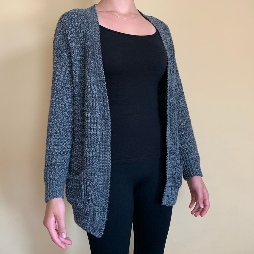 Grey knit Missguided cardigan